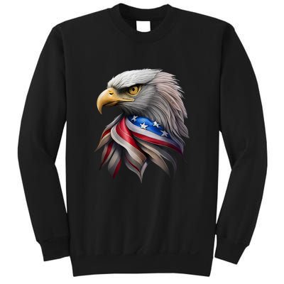 4th July American Eagle Flag Independence Day Sweatshirt