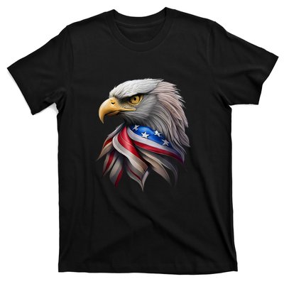 4th July American Eagle Flag Independence Day T-Shirt