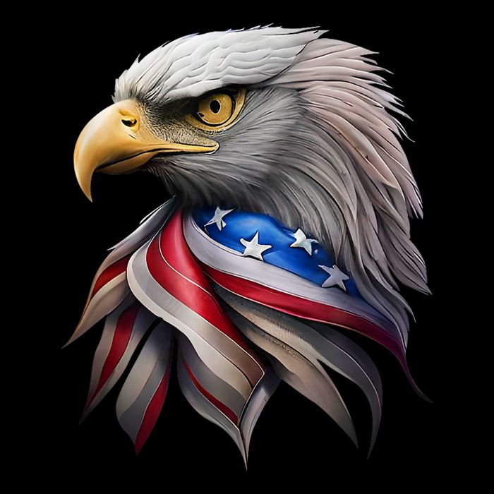 4th July American Eagle Flag Independence Day Sustainable Bucket Hat