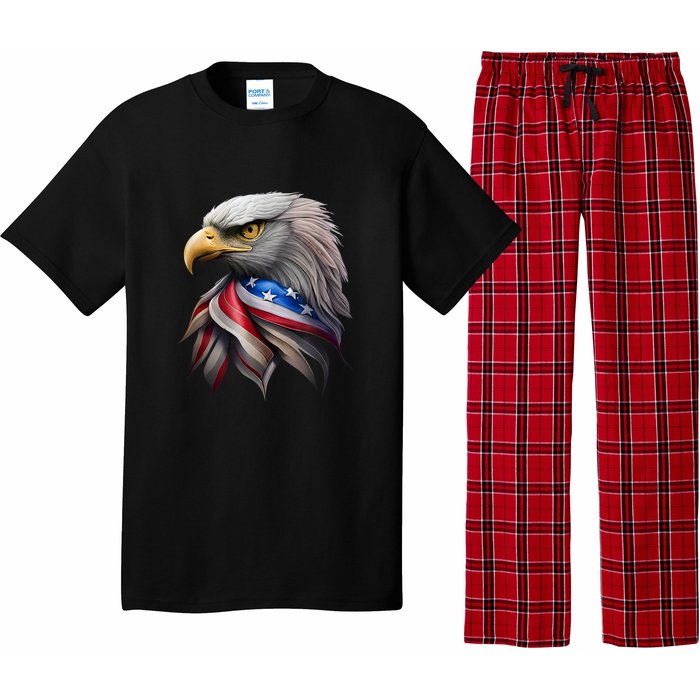 4th July American Eagle Flag Independence Day Pajama Set