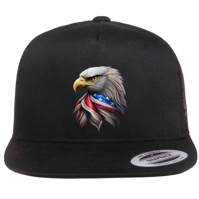 4th July American Eagle Flag Independence Day Flatbill Hat