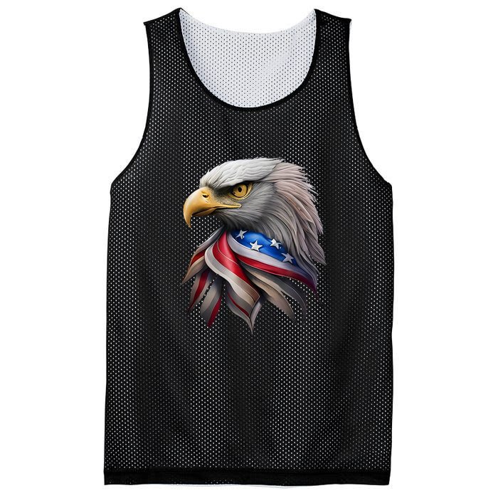 4th July American Eagle Flag Independence Day Mesh Reversible Basketball Jersey Tank