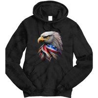 4th July American Eagle Flag Independence Day Tie Dye Hoodie