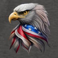 4th July American Eagle Flag Independence Day Vector Backpack