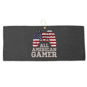 4th July All American Gamer Patriot Large Microfiber Waffle Golf Towel