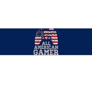 4th July All American Gamer Patriot Bumper Sticker