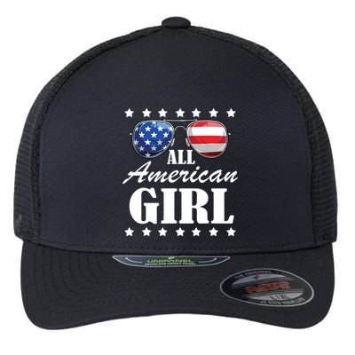 4th July America Independence Day Patriot Usa Flexfit Unipanel Trucker Cap