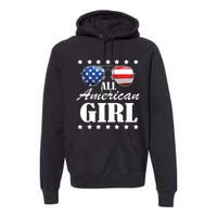 4th July America Independence Day Patriot Usa Premium Hoodie