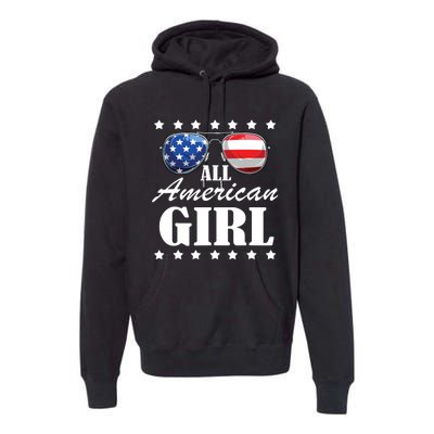 4th July America Independence Day Patriot Usa Premium Hoodie