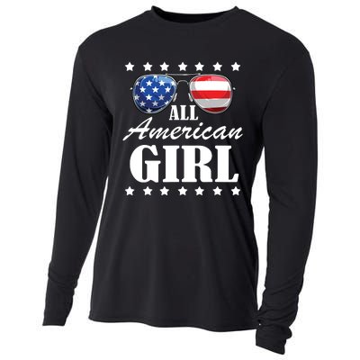 4th July America Independence Day Patriot Usa Cooling Performance Long Sleeve Crew