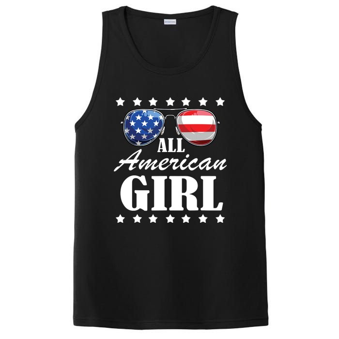 4th July America Independence Day Patriot Usa PosiCharge Competitor Tank