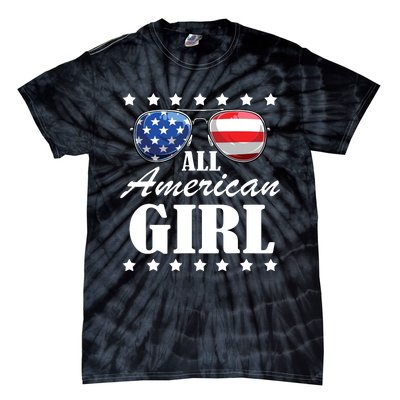 4th July America Independence Day Patriot Usa Tie-Dye T-Shirt