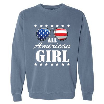 4th July America Independence Day Patriot Usa Garment-Dyed Sweatshirt