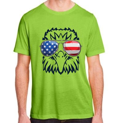 4th July American Eagle Flag Independence Day Adult ChromaSoft Performance T-Shirt