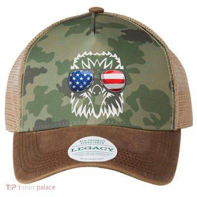 4th July American Eagle Flag Independence Day Legacy Tie Dye Trucker Hat