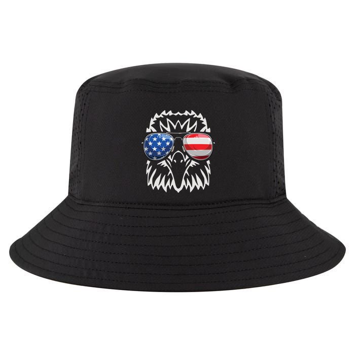 4th July American Eagle Flag Independence Day Cool Comfort Performance Bucket Hat