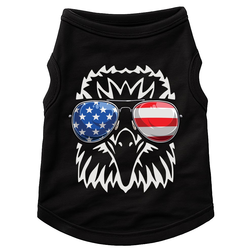 4th July American Eagle Flag Independence Day Doggie Tank