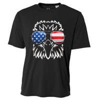 4th July American Eagle Flag Independence Day Cooling Performance Crew T-Shirt