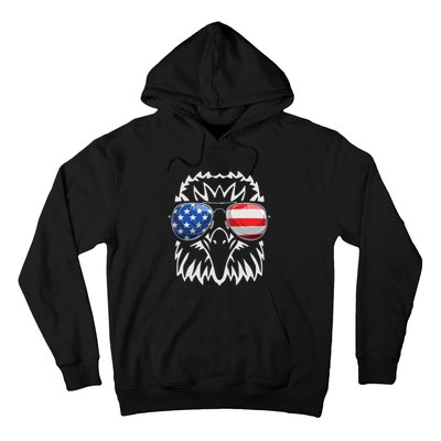 4th July American Eagle Flag Independence Day Hoodie