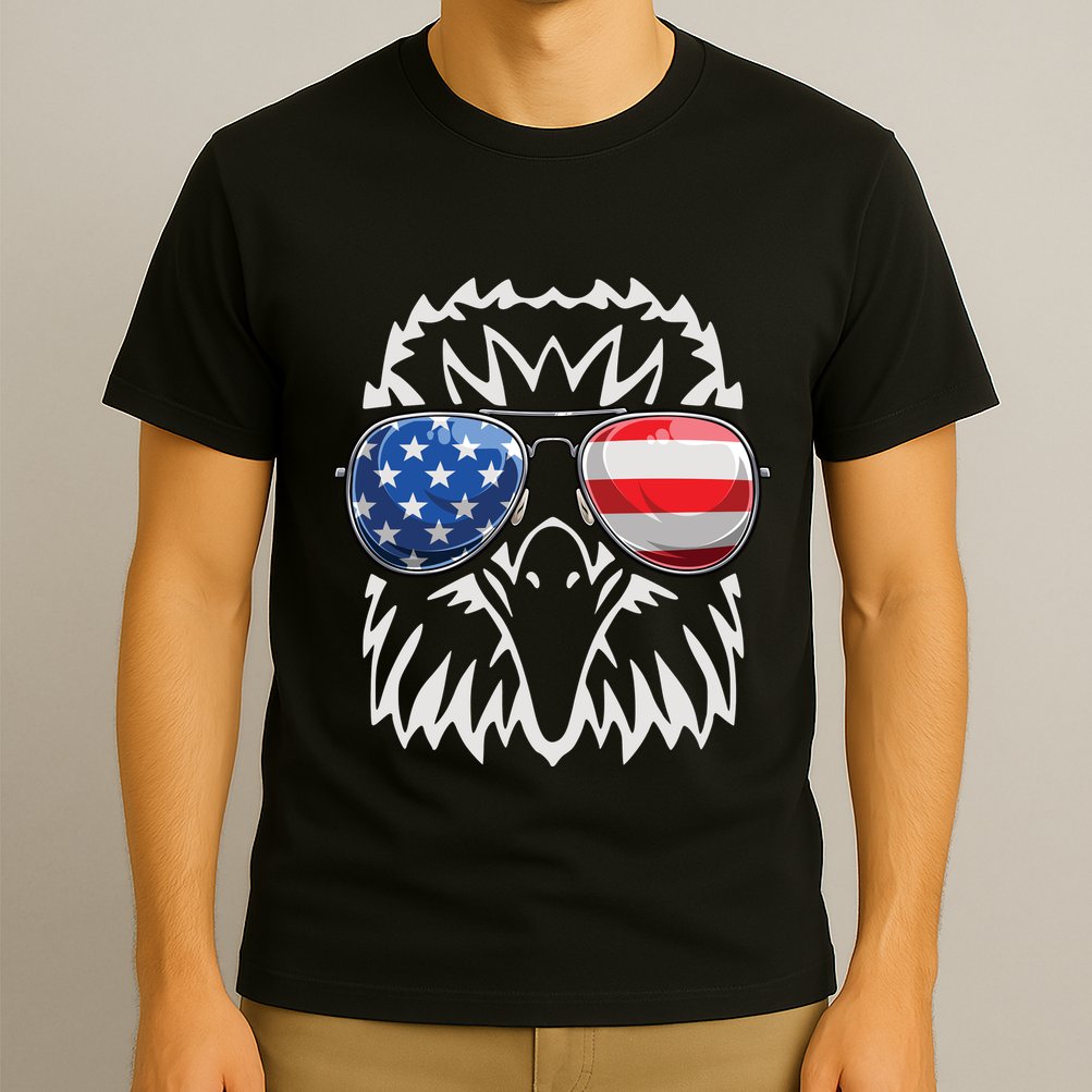 4th July American Eagle Flag Independence Day T-Shirt