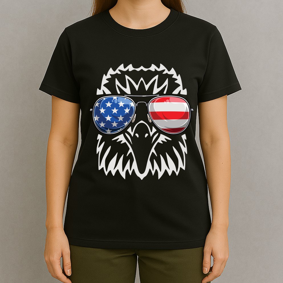 4th July American Eagle Flag Independence Day T-Shirt
