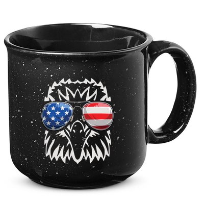 4th July American Eagle Flag Independence Day 15oz Campfire Ceramic Mug