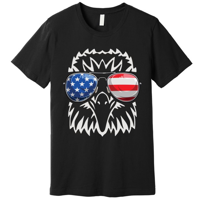 4th July American Eagle Flag Independence Day Premium T-Shirt