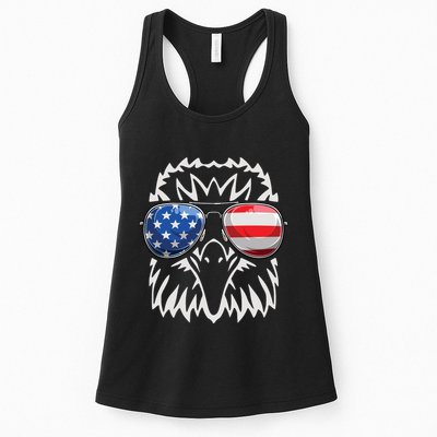 4th July American Eagle Flag Independence Day Womens Tank Top