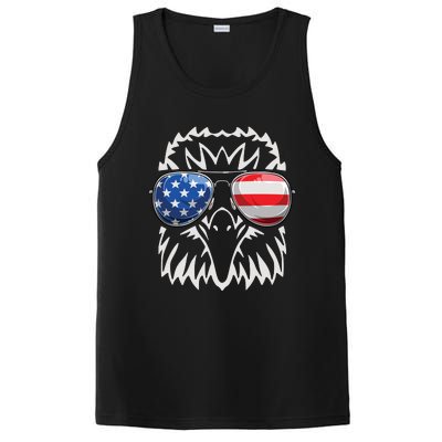 4th July American Eagle Flag Independence Day PosiCharge Competitor Tank