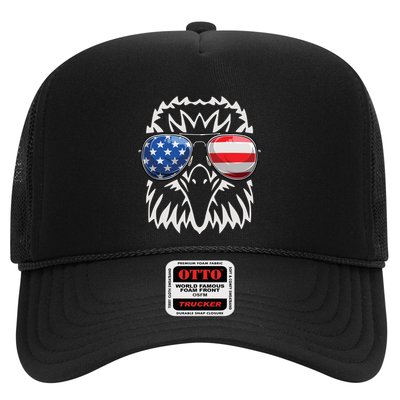 4th July American Eagle Flag Independence Day Trucker Hat