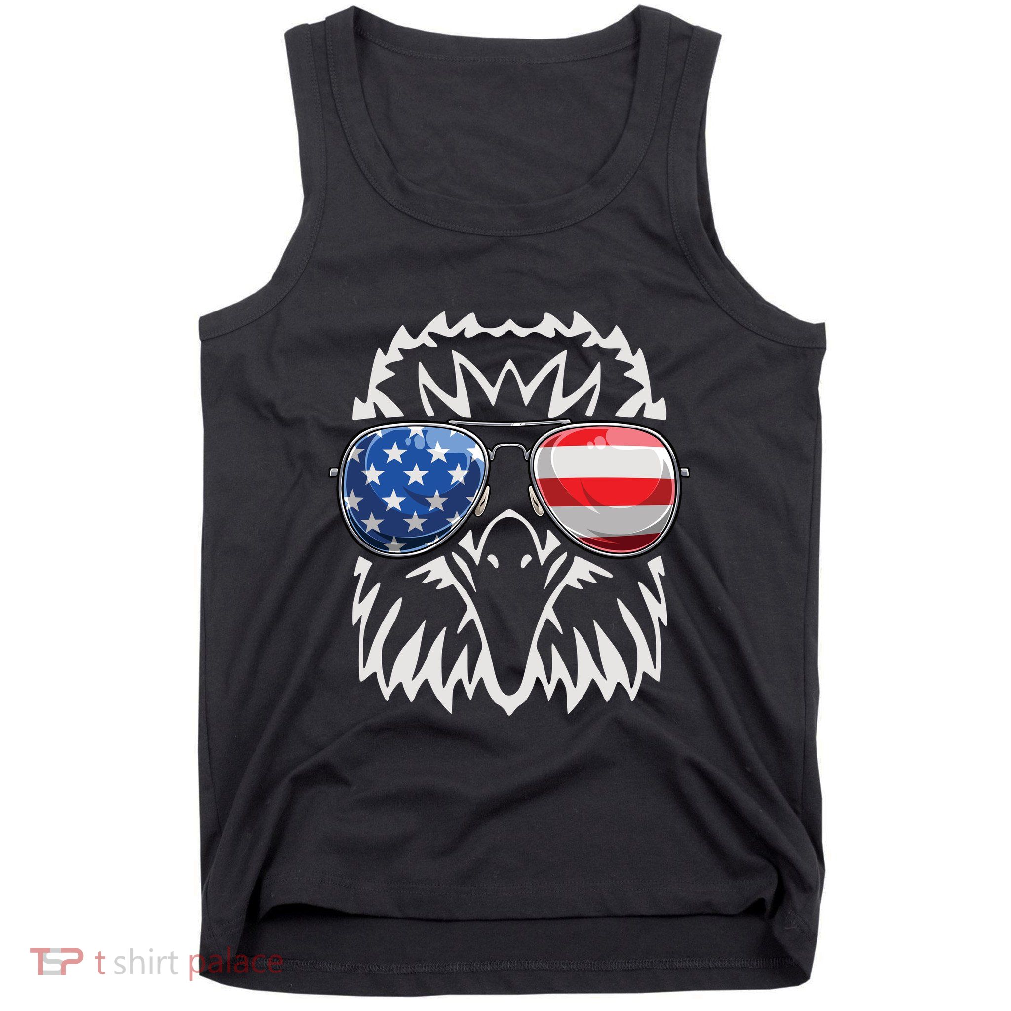 4th July American Eagle Flag Independence Day Tank Top
