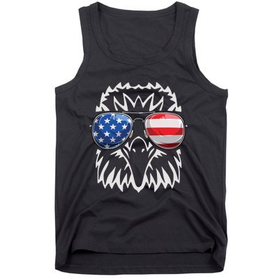 4th July American Eagle Flag Independence Day Tank Top