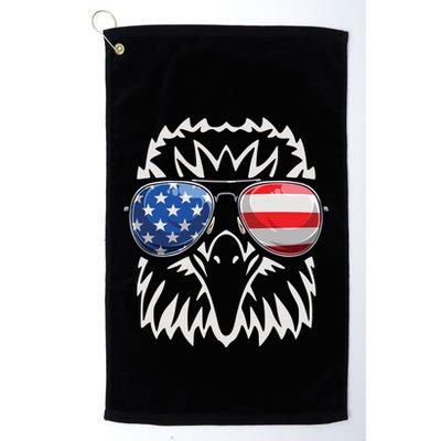 4th July American Eagle Flag Independence Day Golf Towel