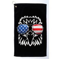 4th July American Eagle Flag Independence Day Golf Towel