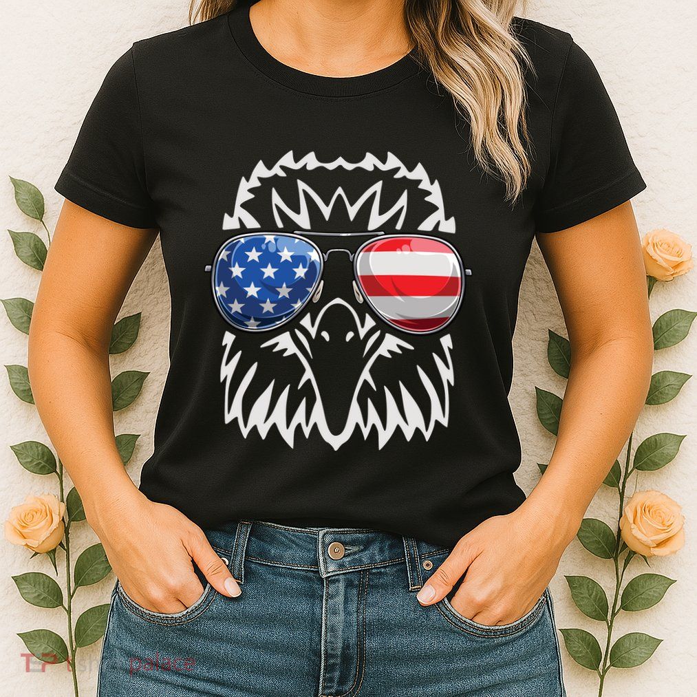4th July American Eagle Flag Independence Day Womens T-Shirt