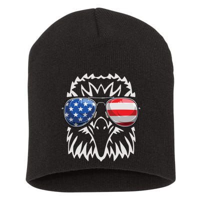 4th July American Eagle Flag Independence Day Short Acrylic Beanie