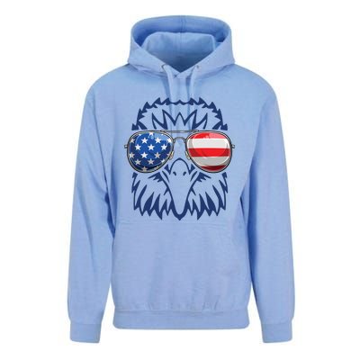 4th July American Eagle Flag Independence Day Unisex Surf Hoodie