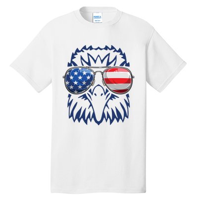 4th July American Eagle Flag Independence Day Tall T-Shirt