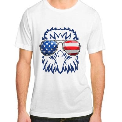 4th July American Eagle Flag Independence Day Adult ChromaSoft Performance T-Shirt