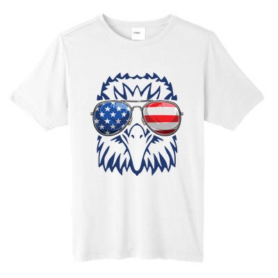 4th July American Eagle Flag Independence Day Tall Fusion ChromaSoft Performance T-Shirt