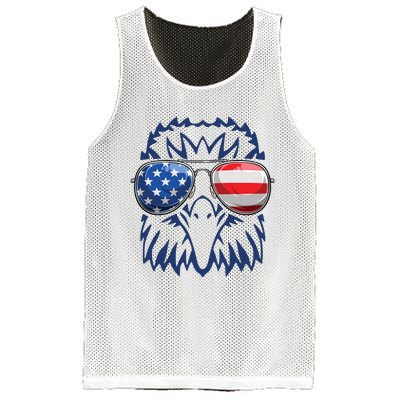 4th July American Eagle Flag Independence Day Mesh Reversible Basketball Jersey Tank