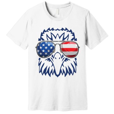 4th July American Eagle Flag Independence Day Premium T-Shirt