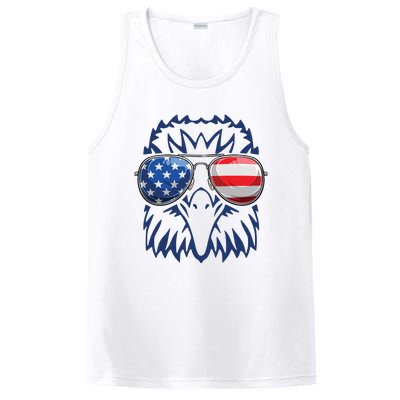 4th July American Eagle Flag Independence Day PosiCharge Competitor Tank