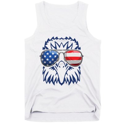 4th July American Eagle Flag Independence Day Tank Top