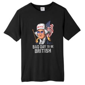 4th July Bad Day To Be British Patriotic George Washington Gift Tall Fusion ChromaSoft Performance T-Shirt