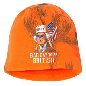 4th July Bad Day To Be British Patriotic George Washington Gift Kati - Camo Knit Beanie