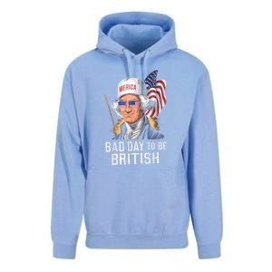 4th July Bad Day To Be British Patriotic George Washington Gift Unisex Surf Hoodie