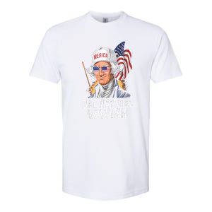 4th July Bad Day To Be British Patriotic George Washington Gift Softstyle CVC T-Shirt