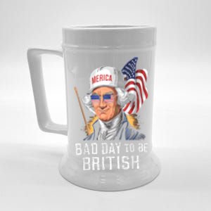 4th July Bad Day To Be British Patriotic George Washington Gift Beer Stein