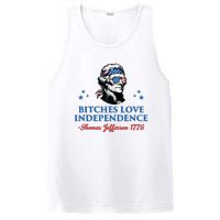 4th July Bitches Love Independence Thomas Jefferson Founding PosiCharge Competitor Tank